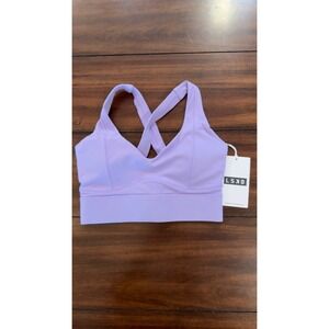 LSKD Sculpt Sports Bra Violet Ray Purple Low Support Zephyr Fabric XS New